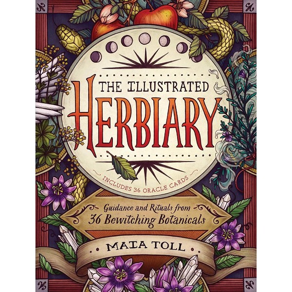The Illustrated Herbiary: Guidance and Rituals from 36 Bewitching Botanicals, by Maia Toll <span style='padding-left:.5em;float:center;color:red;'>*NEW*</span>