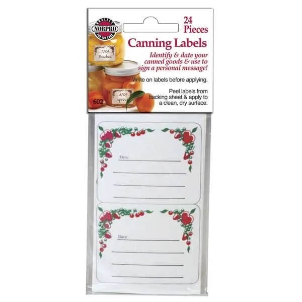 Canning Labels Square, 24 Labels 